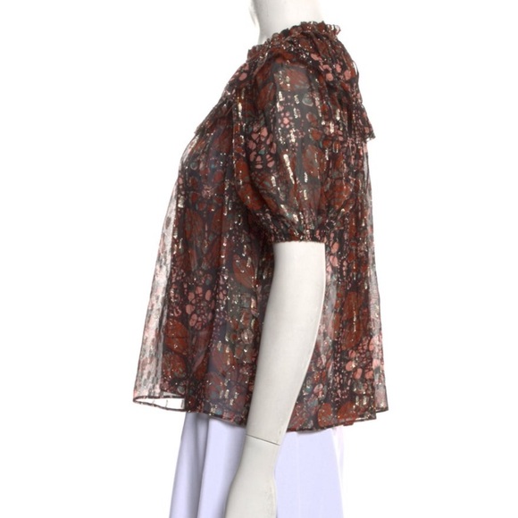 Ulla Johnson shimmer blouse - Picture 2 of 3